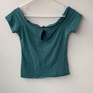 Off the Shoulder Crop Top from Express